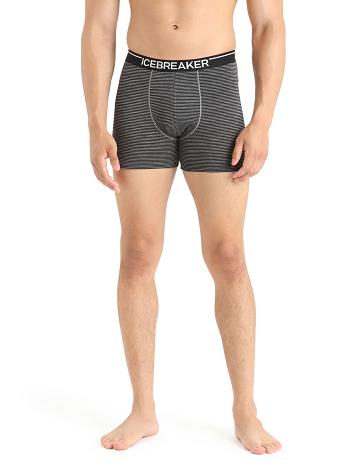 Gritstone Heather Men's Icebreaker Merino Anatomica Boxers Underwear | USA 1314WNBY